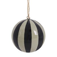 ARTIST'S STRIPE Bauble - Black