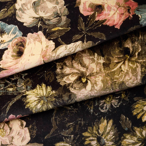 MIDNIGHT GARDEN Velvet Curtain - Multi secondary image