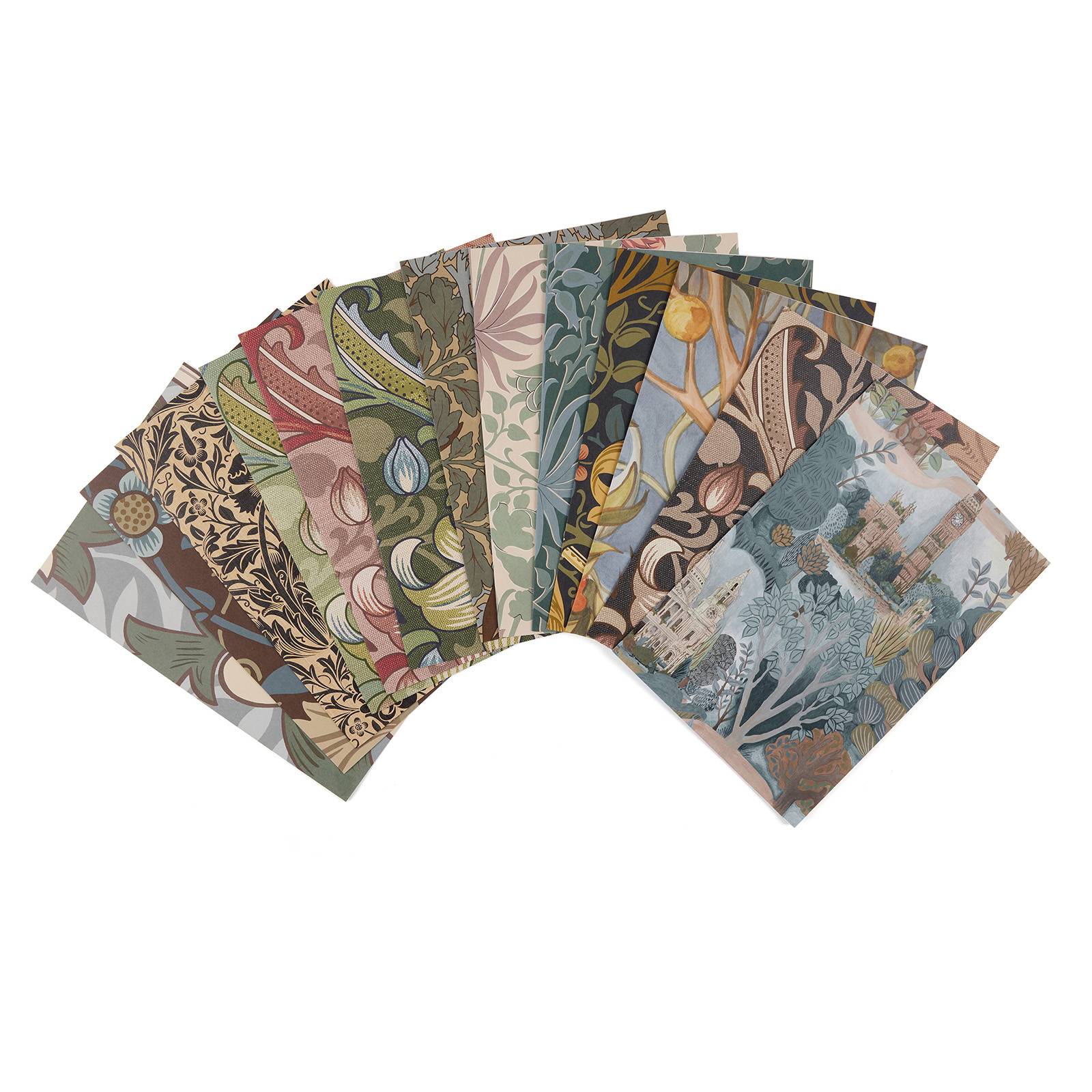 a fanned out colorful cards