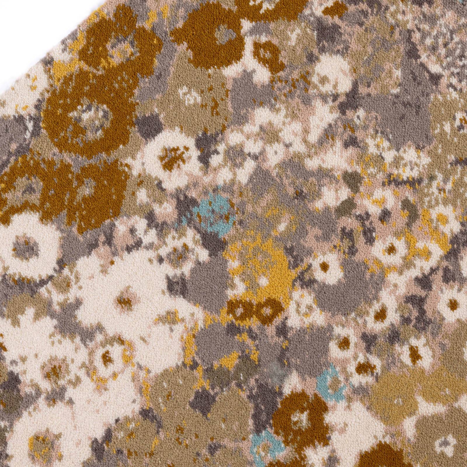 HOLLYHOCKS Runner - Flax