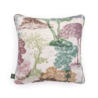 DENDROPHILIA Cotton Linen Medium Piped Cushion - Iridis