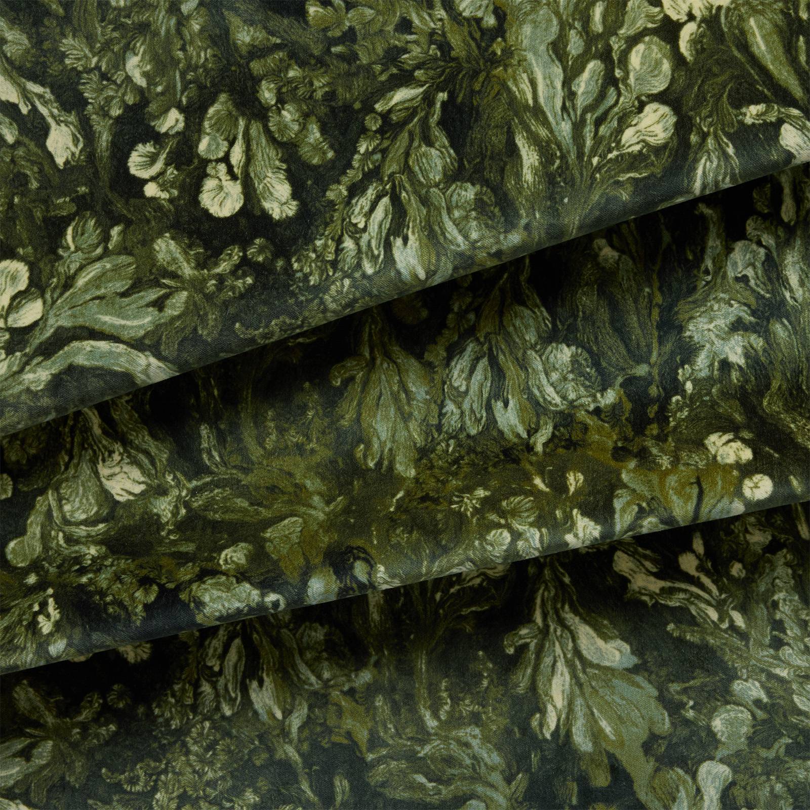 LICHEN Velvet Curtain - Verde