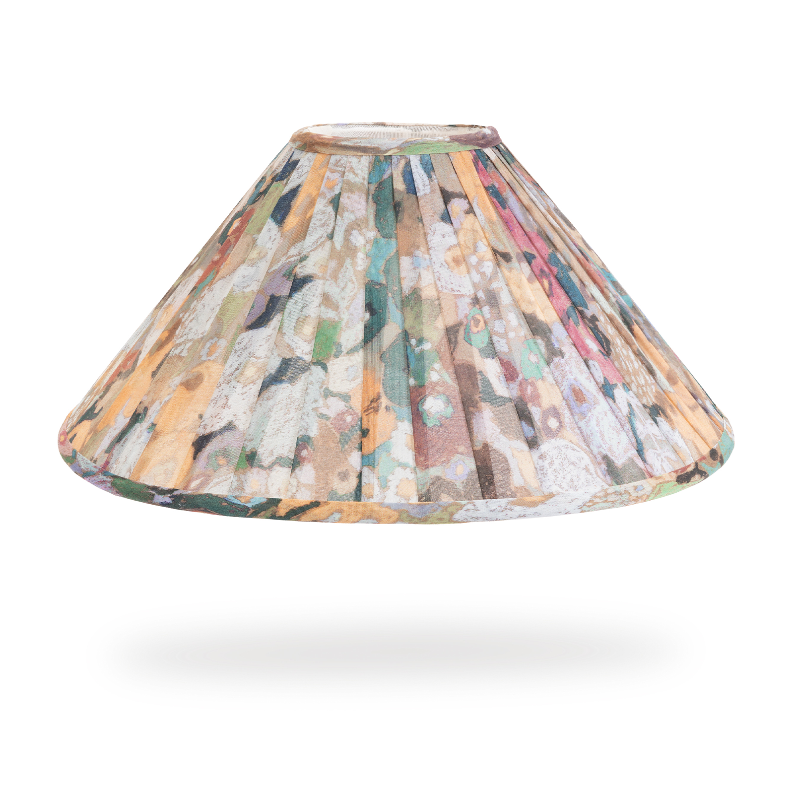 HOLLYHOCKS Sheer Pleated Lampshade - Prairie