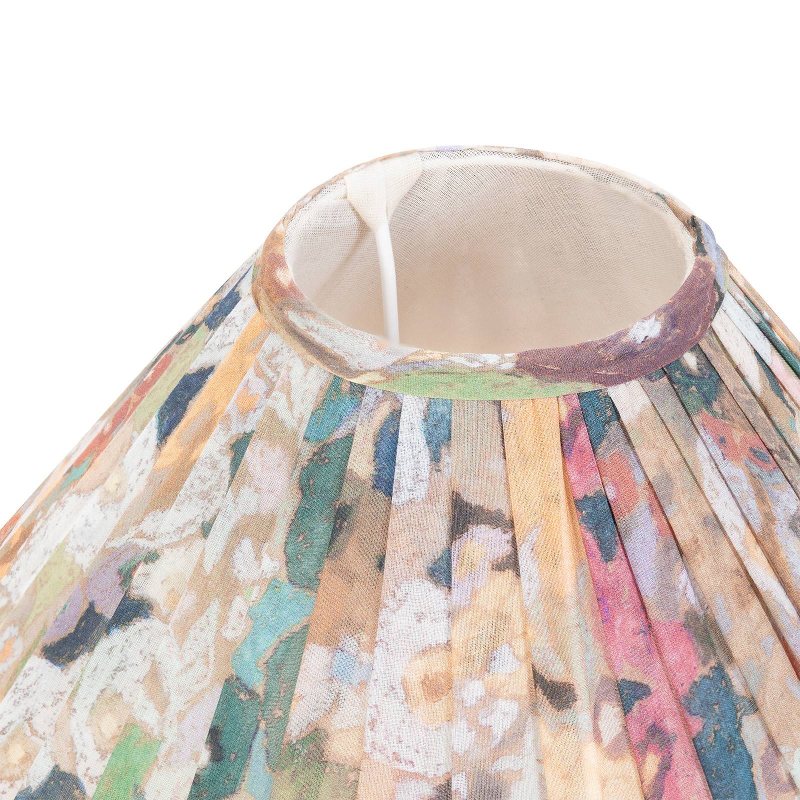 HOLLYHOCKS Sheer Pleated Lampshade - Prairie
