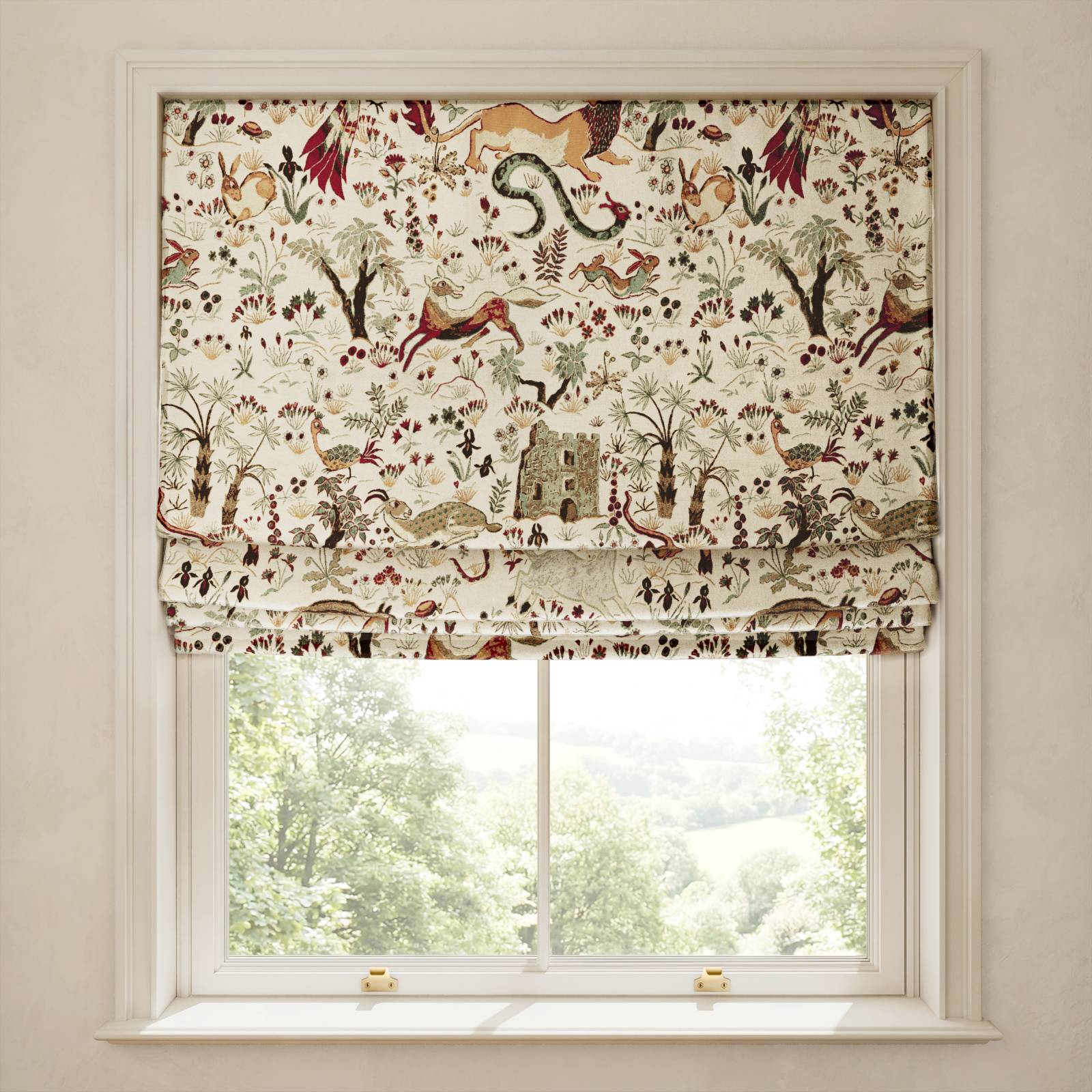 TREMATONIA Jacquard Blind - Ecru