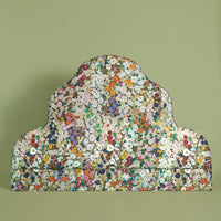 HOLLYHOCKS Cotton Linen Scalloped Headboard - Spring