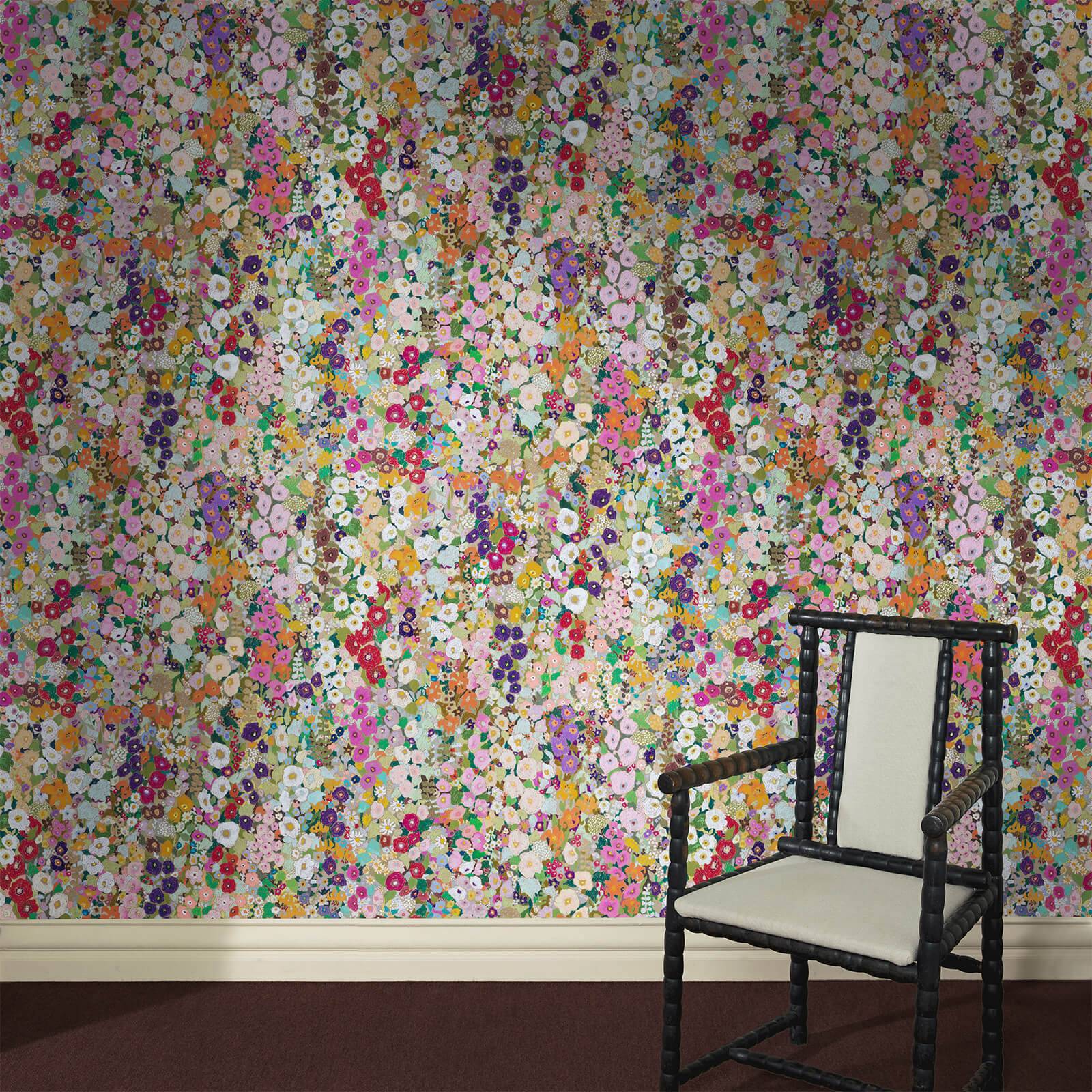 HOLLYHOCKS Wallpaper - Spring