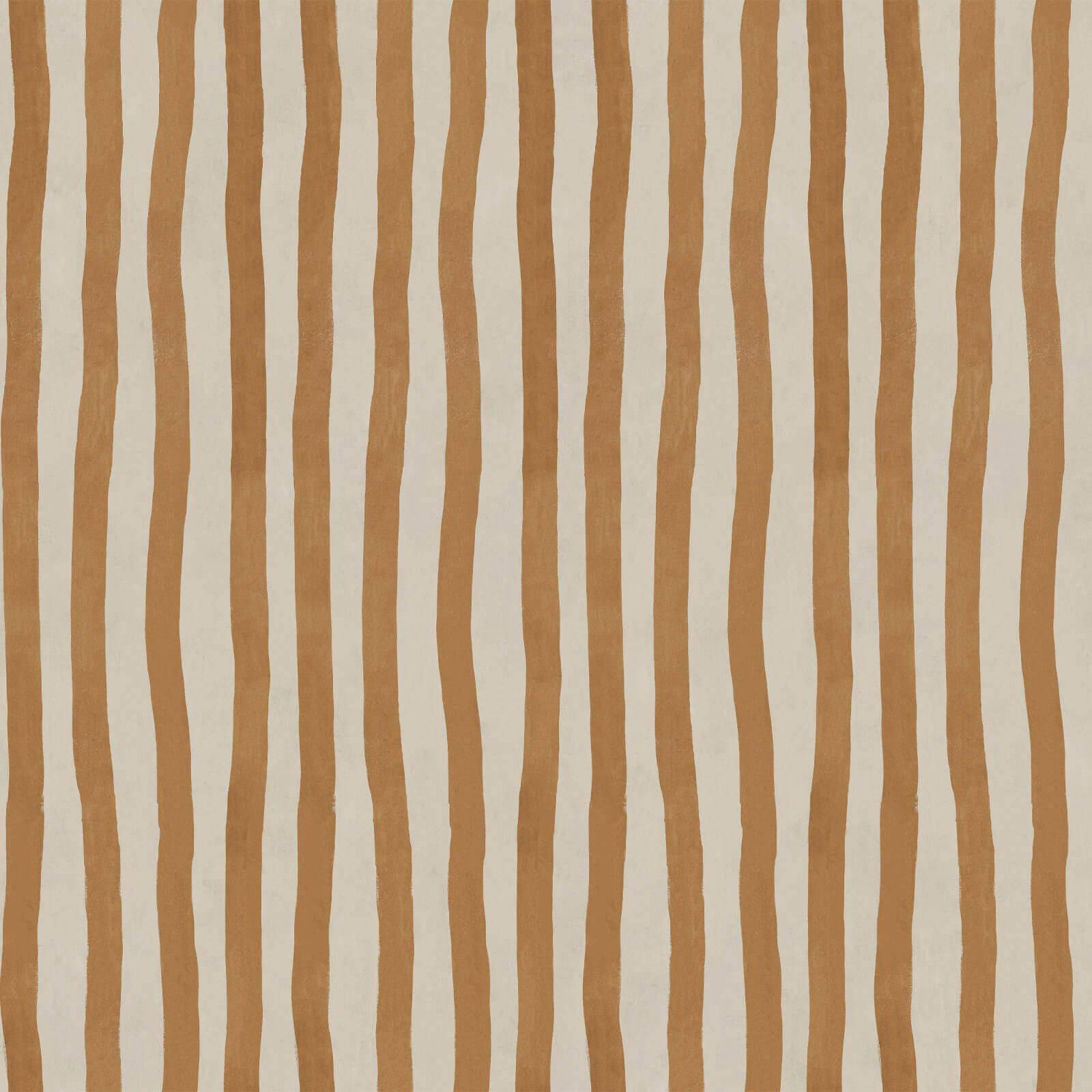 ARTIST'S STRIPE Wallpaper - Amber