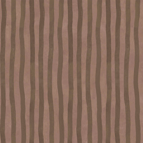 ARTIST'S STRIPE Wallpaper  - Cosmos & Bark Sample