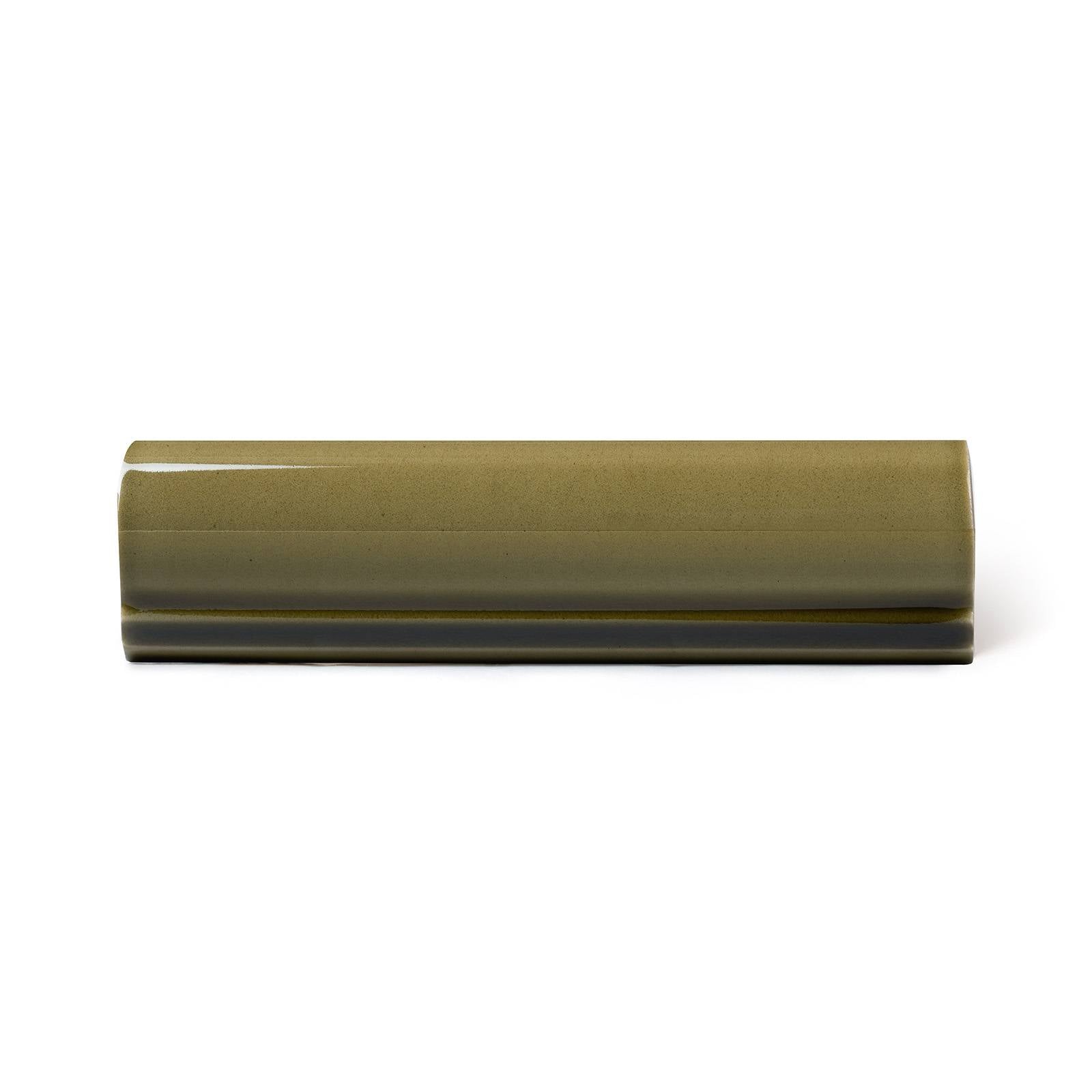 a close up of a green object