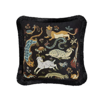 TREMATONIA Medium Jacquard Cushion - Ebony